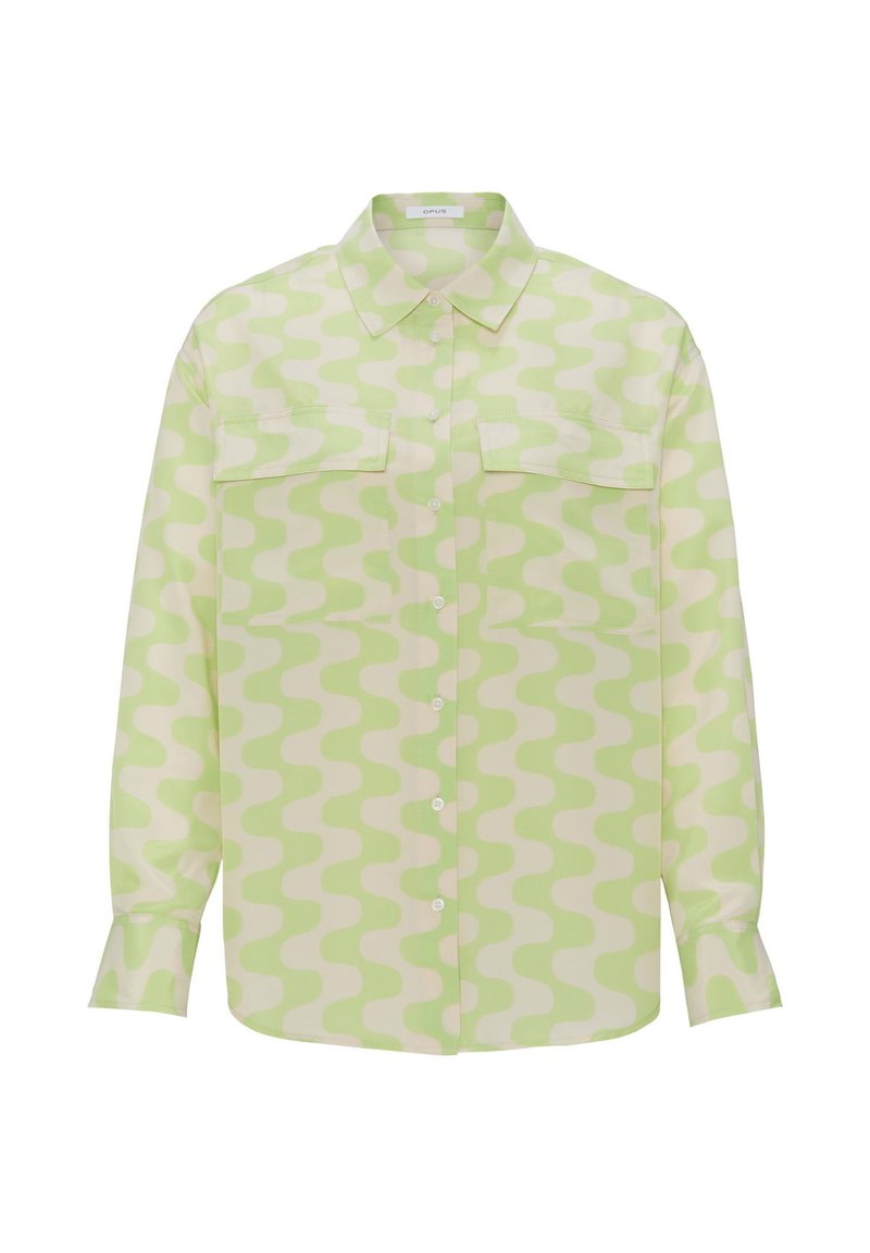 Opus Overhemdblouse lichtgroen