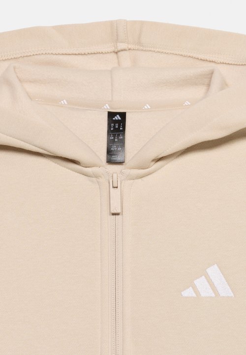 adidas JUNIOR HOODIE UNISEX - Zip-up sweatshirt - crystal/white — photo 3