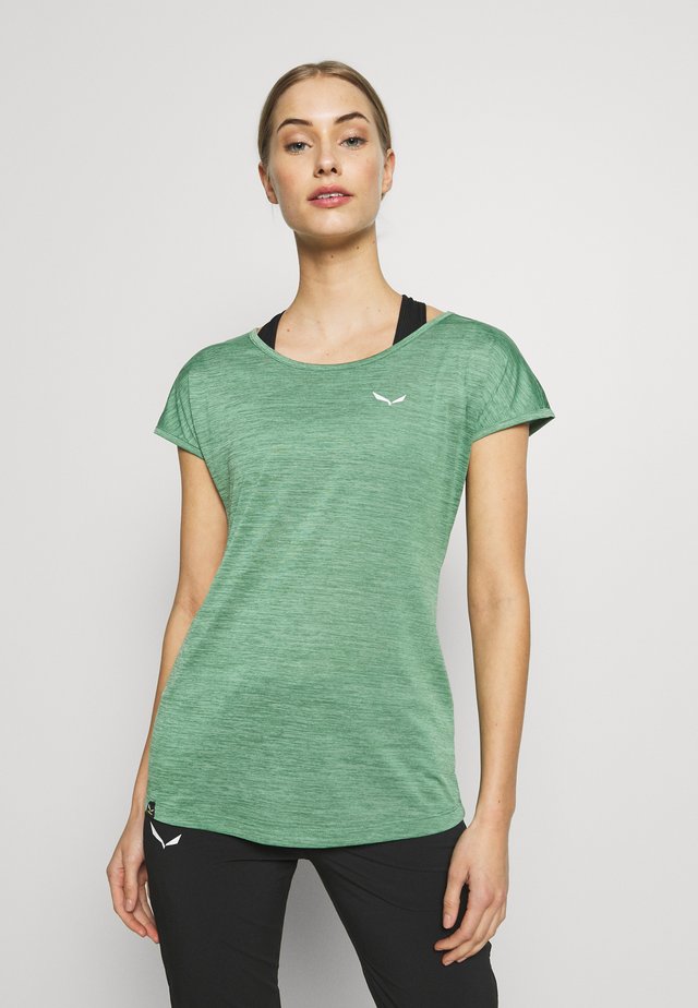 PUEZ DRY TEE - T-shirt basic - feldspar green melange