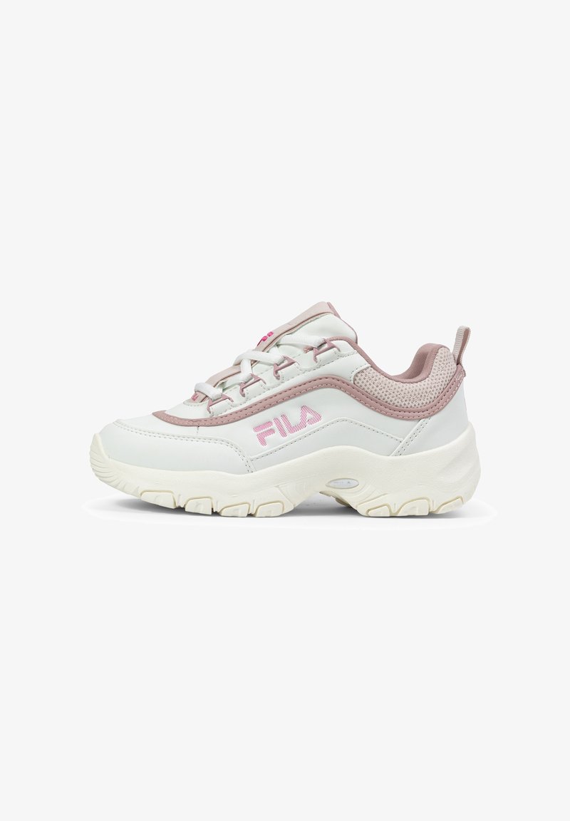 Fila STRADA LOGO - Sneakers basse - white/mauve chalk/marshmallow