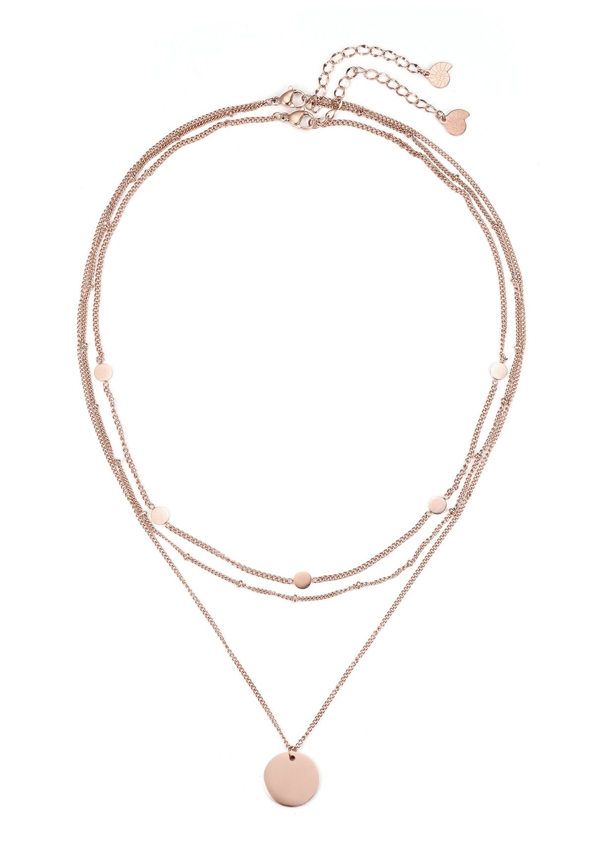 Hey Happiness CIRCLE LAYERING SET - Necklace - goldfarben