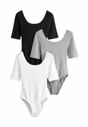 THE SET 3 PACK - Basic T-shirt - black grey white