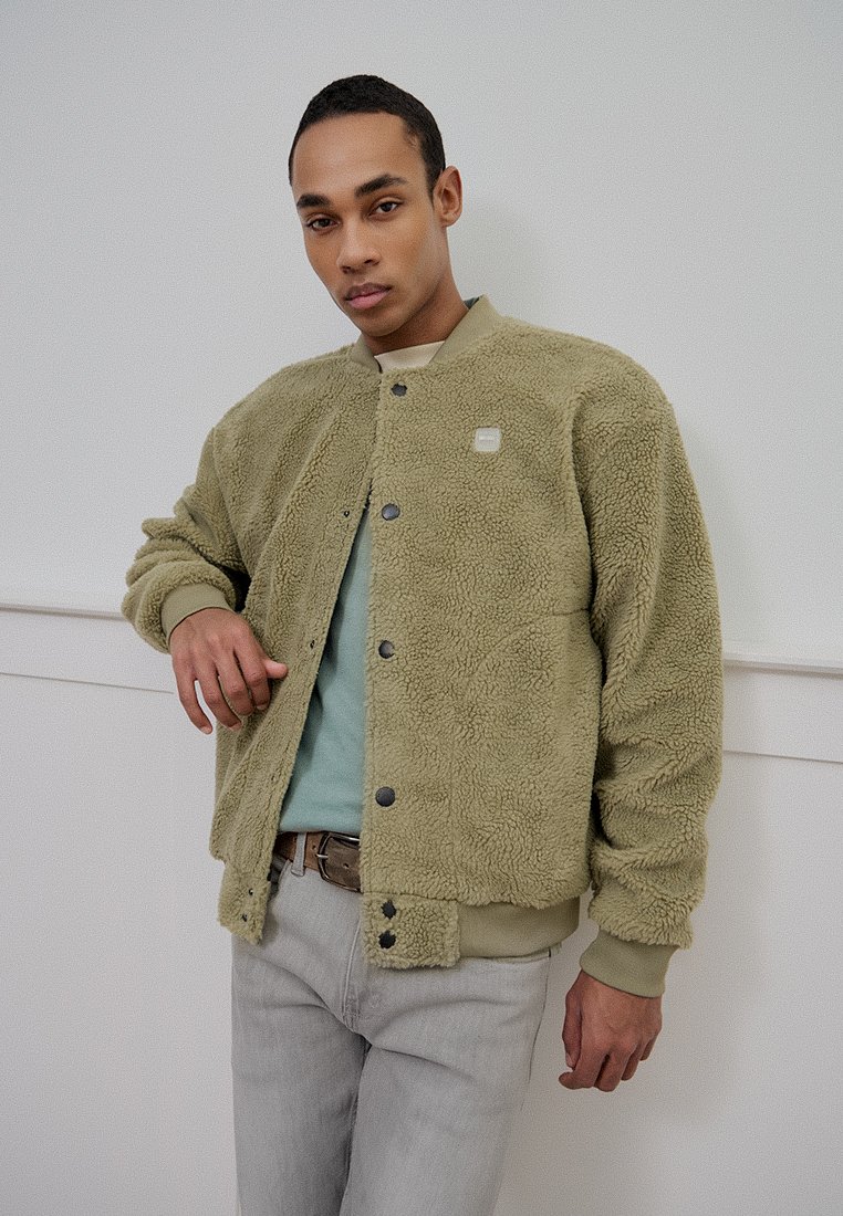 INDICODE JEANS Fleecejas groen