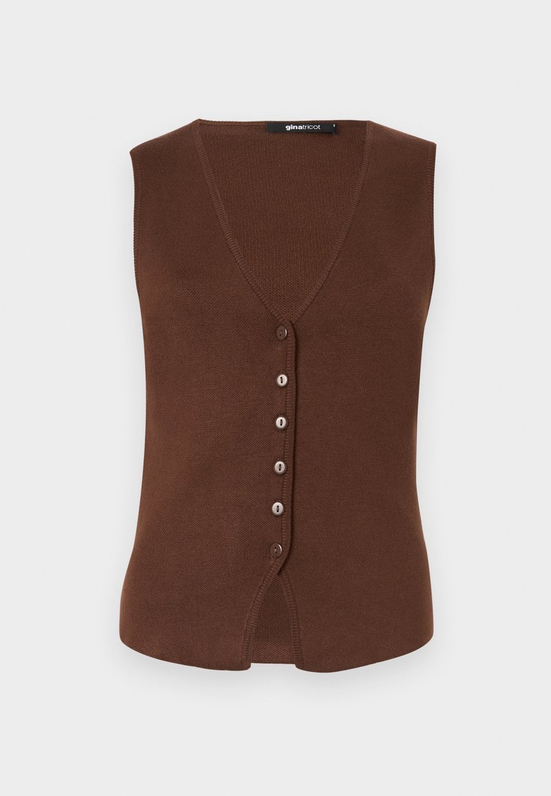Gina Tricot Weste braun