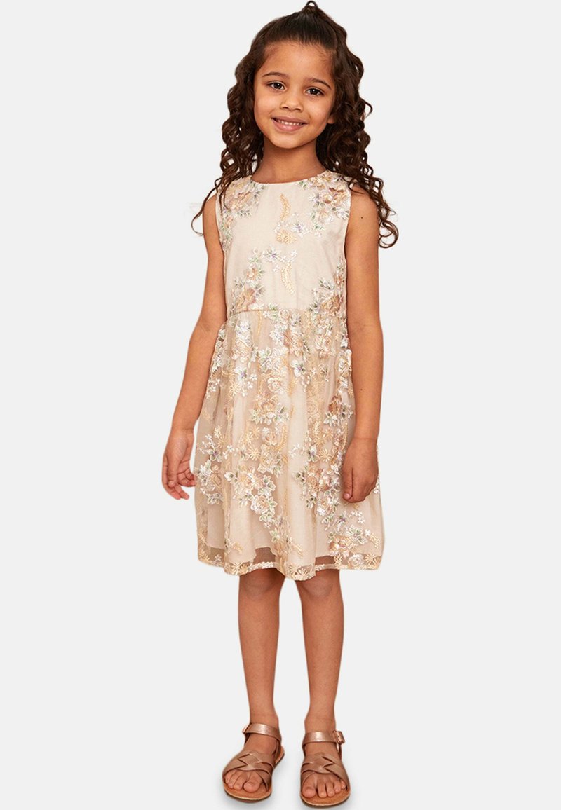 Kinder Freizeitkleider | Chi Chi Girls YOUNGER Cocktailkleid/festliches Kleid beige/yellow/beige - QX42481 Kinder Freizeitkleider | Chi Chi Girls YOUNGER Cocktailkleid/festliches Kleid beige/yellow/beige - QX42481