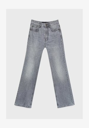 Stradivarius, D92 STRAIGHT WIDE-LEG JEANS - Wide Leg - grey denim