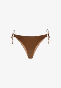 Niewybrane, brązowe figi wiązane lurex