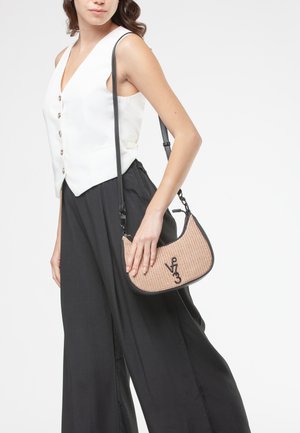 V73, BORSA A SPALLA SUMMER. - Cross body bag - beige black