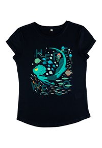 Henry Tiger LUCA HERE WE GO - Camiseta estampada - navy blue