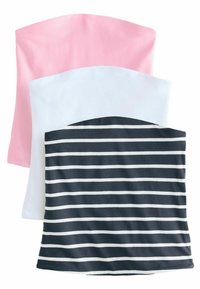 REGULAR FIT  - Top - stripe white pink