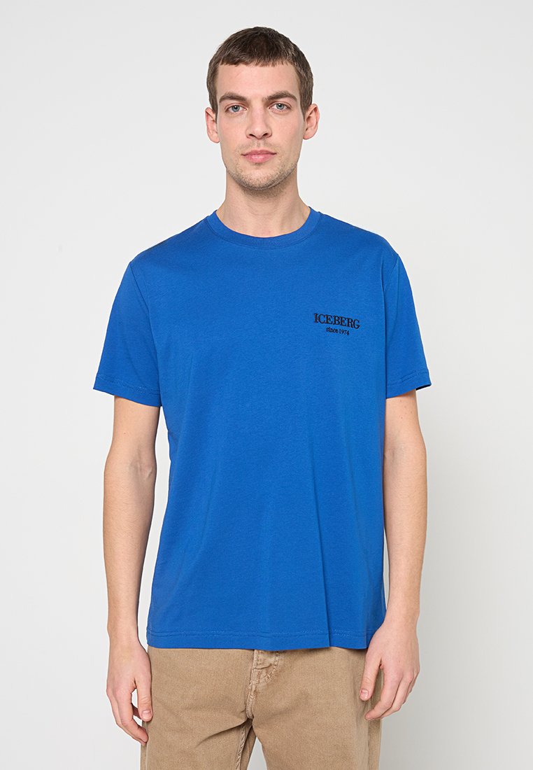 Iceberg T-shirt basic koningsblauw