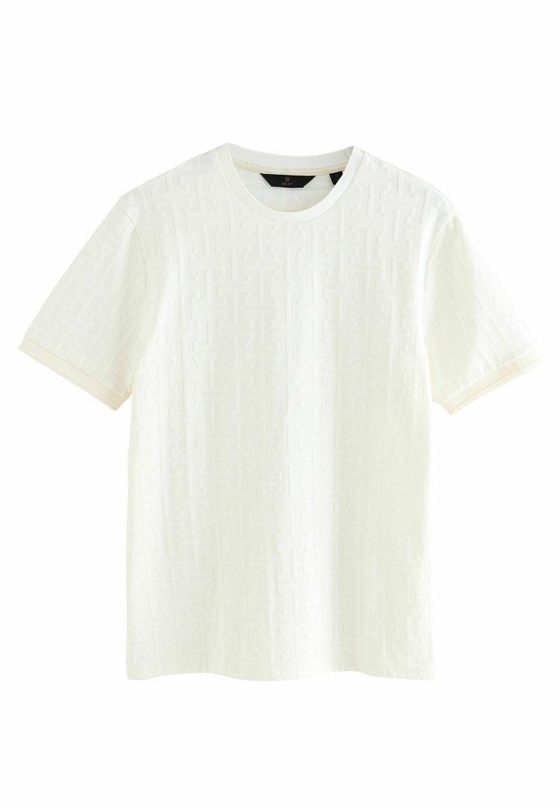 Next - REGULAR FIT-SMART - Basic T-shirt - ecru white, Enlarge