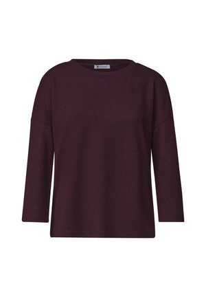 Street One, 3/4-SLEEVE KNIT-LOOK SHIRT - Strickpullover - rustic rouge