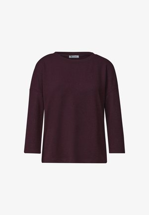Street One, 3/4-SLEEVE KNIT-LOOK SHIRT - Pullover - rustic rouge