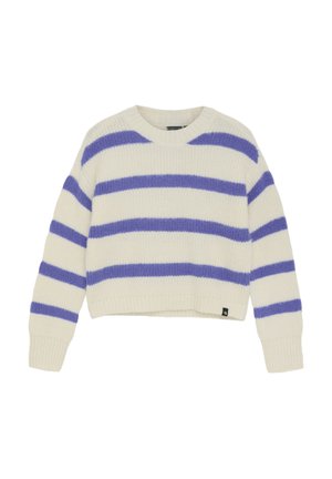 Indian Blue jeans FUZZY STRIPE - Strickpullover - cloud