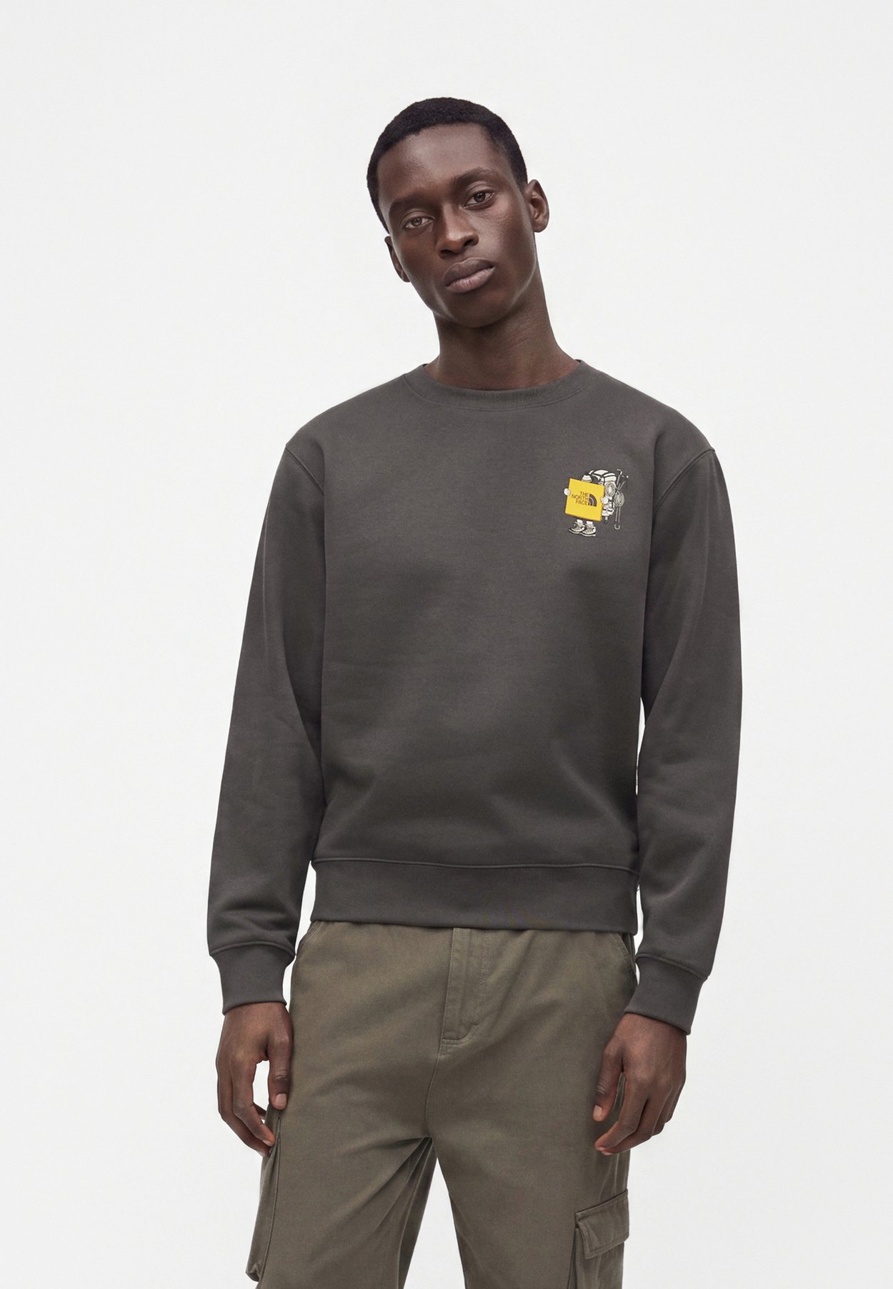 The North Face GEAR UP GET OUT RELAXED GRAPHIC - Sweatshirt - anthracite grey