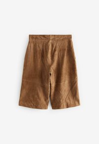 REGULAR FIT - REAL JORT - Kožené nohavice - tan brown
