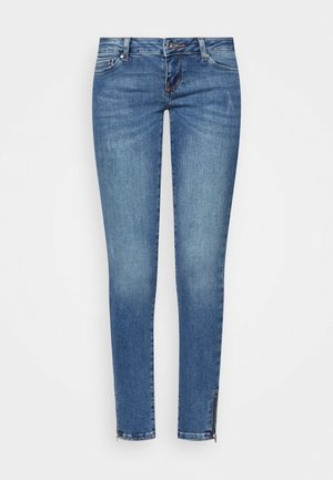 ONLY ONLCORAL SKINNY ZIP ANKLE - Testhezálló fazon - medium blue denim