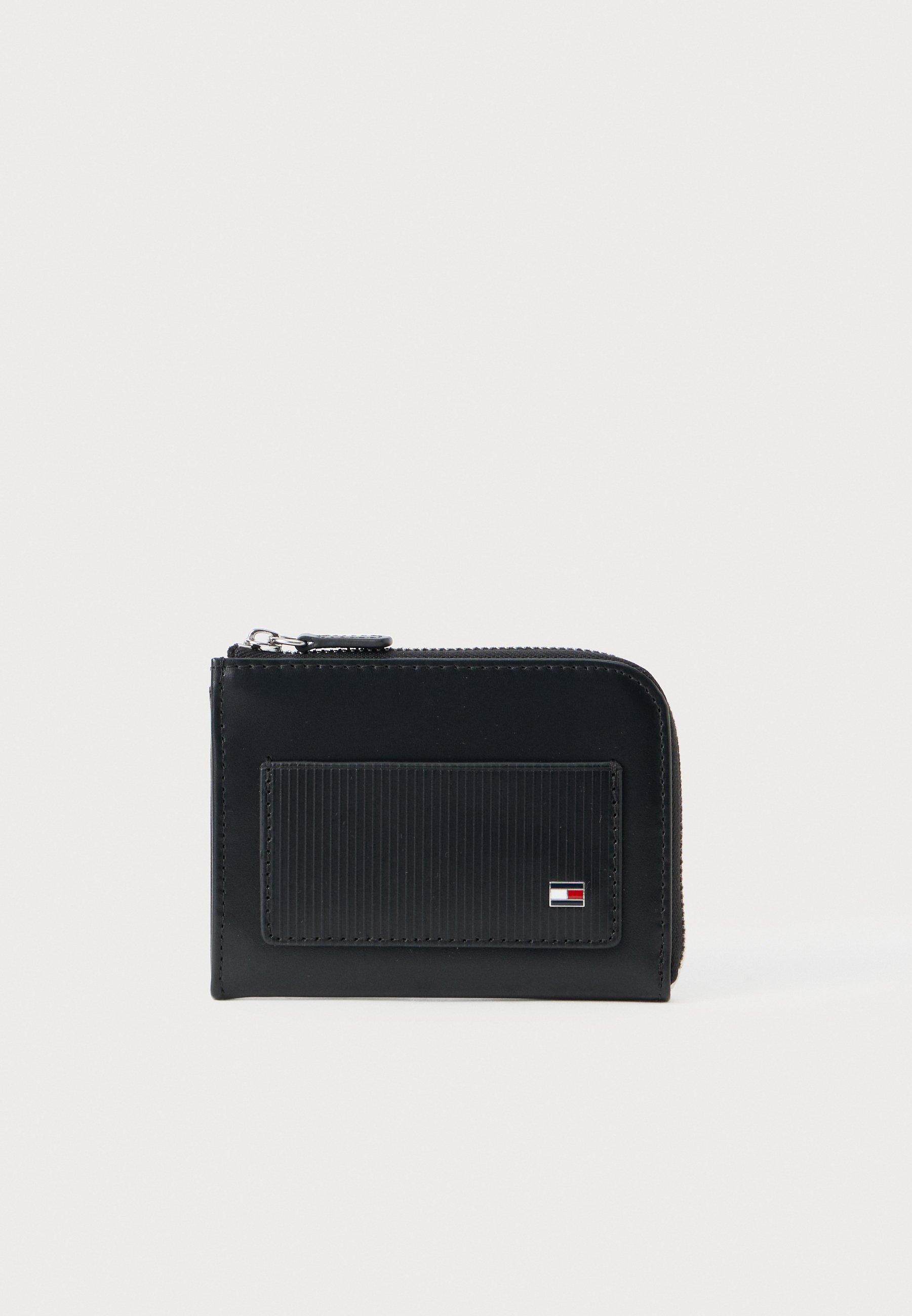 Tommy Hilfiger HILFIGER FLAG RIBBED LEATHER ZIP-AROUND WALLET
