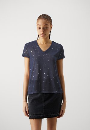 ONLY ONLSTEPHI V NECK - T-shirt con stampa - night sky