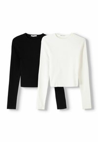 ROUND NECK - PACK OF 2  - Pitkähihainen paita - white