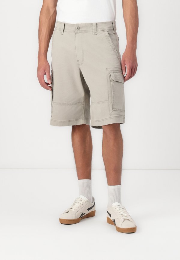 BAGGY - Denim shorts - khaki