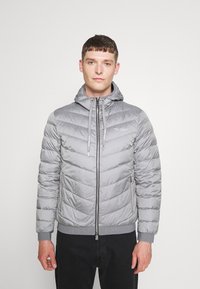 Armani Exchange JACKET - Casaco de penas - melange grey/navy