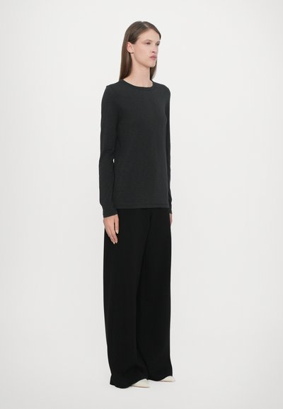 rag & bone THE SLUB - Μπλούζα με μακριά μανίκια - black