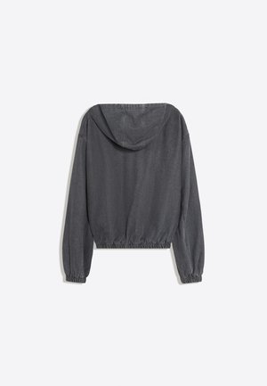 Bershka, HOODED ZIP REVERSIBLE - JACKET - Spijkerjas - blue-grey