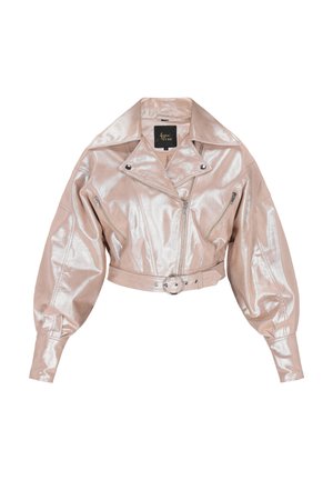 faina Nahkatakki - beige silver