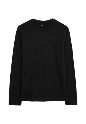 Marks & Spencer, PURE CREW NECK - Camiseta de manga larga - black