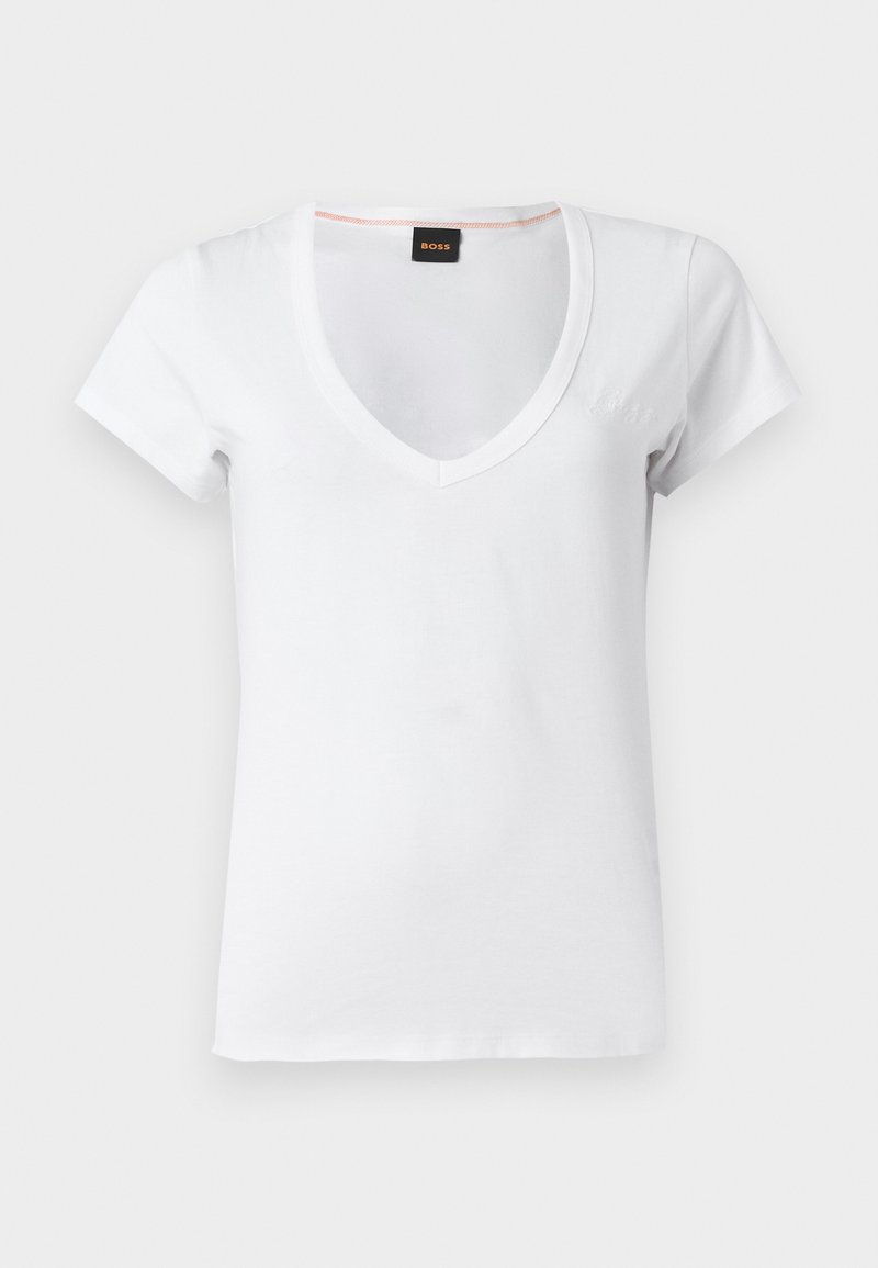 Boss T-shirt print wit Boss T-shirt print wit