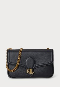 PEBBLED LEATHER BRADLEY CROSSBODY - Torba čez telo - black