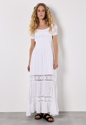 FLORAL - Robe longue - white