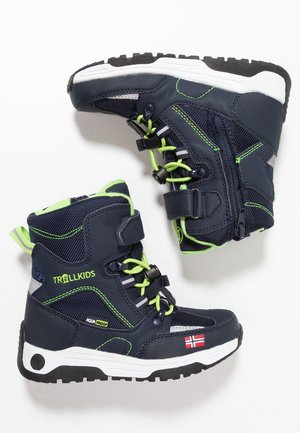 KIDS LOFOTEN WINTER BOOTS XT - Winter boots - navy/viper green