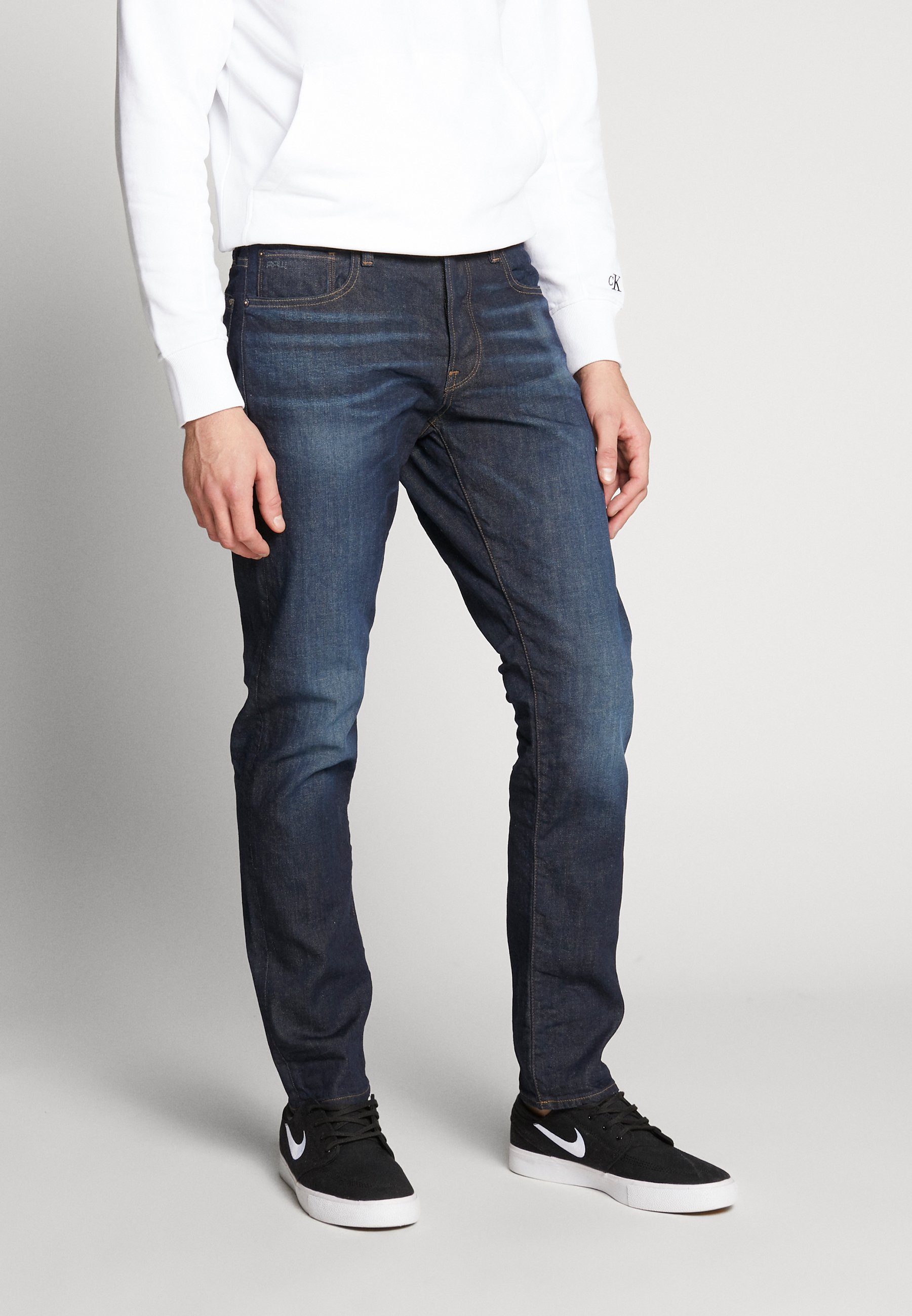 G Star Straight Tapered Straight Leg Jeans Kir Stretch Denim Worn In Donkerblauw Zalando Nl