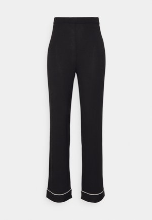 Lindex PYJAMA TROUSERS PIPING - Nattøj bukser - black