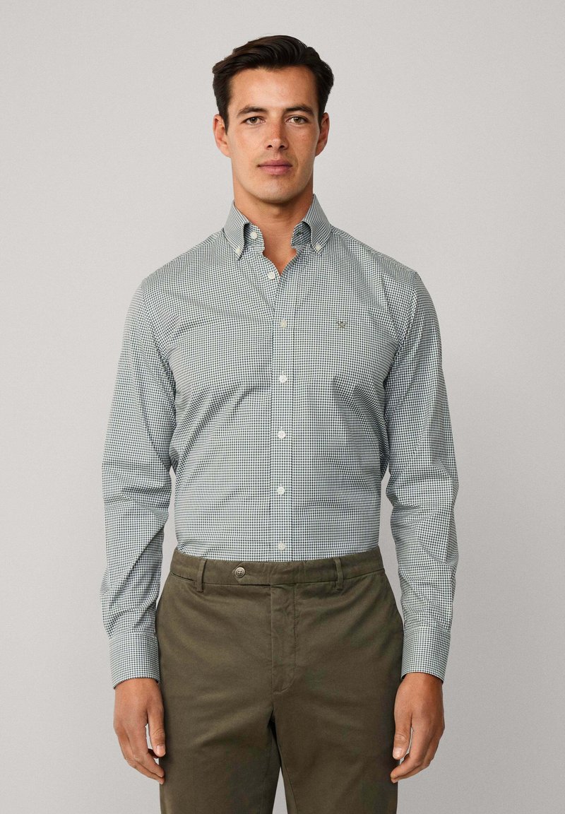 Hackett London ESS GINGHAM - Hemd - emerald green
