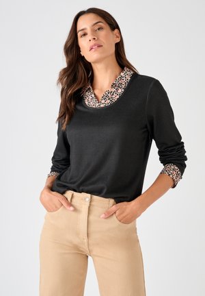 EFFET 2 EN 1 CHAUDE     - Maglione - noir