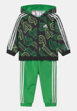 SHINY SET UNISEX - Tepláková souprava - green, black