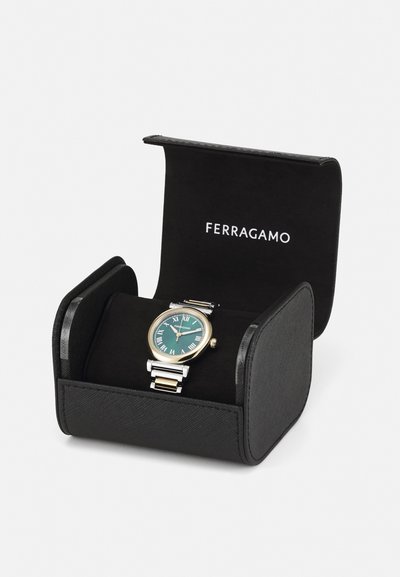 FERRAGAMO ALLURE - Käekell - yellow gold-coloured/dark green