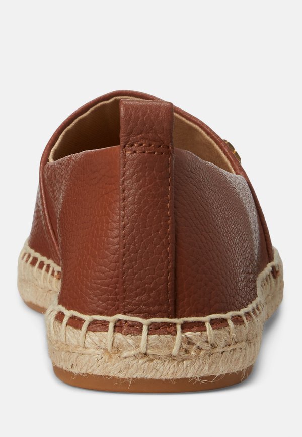 CAMERYN IV TUMBLED LEATHER ESPADRILLE - Espadrilles - deep saddle tan3