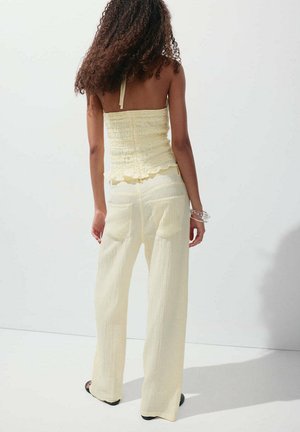 Mango, ADULT - Pantalones - light yellow
