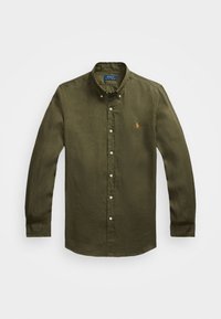 SLIM FIT LINEN SHIRT - Chemise - thermal green