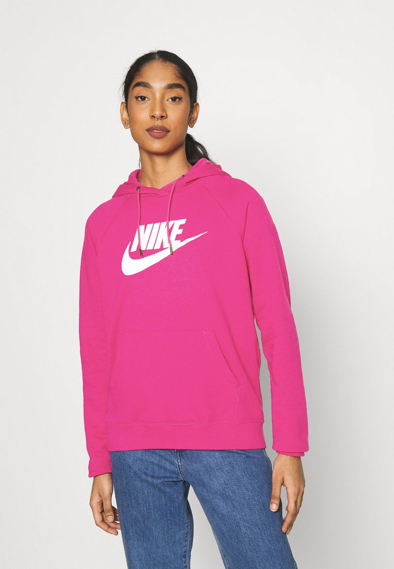 Nike Sportswear HOODIE - Hoodie - fireberry/white/pink - Zalando.co.uk