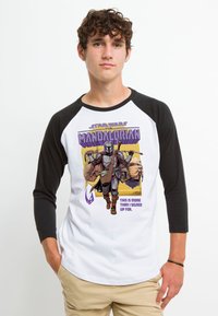 Star Wars STAR WARS: THE MANDALORIAN SIGNED UP MANDO - Langærmet T-shirt - white black
