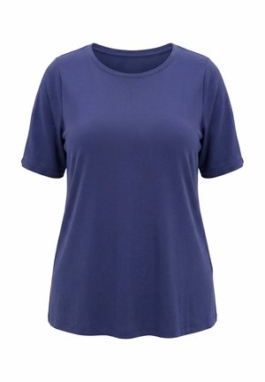 Ulla Popken, O-RING CUTOUT SHORT SLEEVE TEE - T-shirt basic - universe