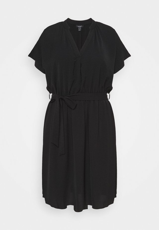 OVERHEAD BELTED - Robe fourreau - black