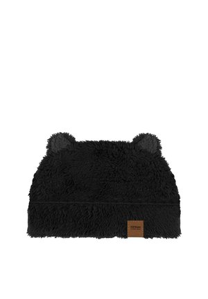 TEDDYMÜTZE MIT OHREN WINTERMÜTZE WARME PLÜSCHMÜTZE - Mütze - schwarz