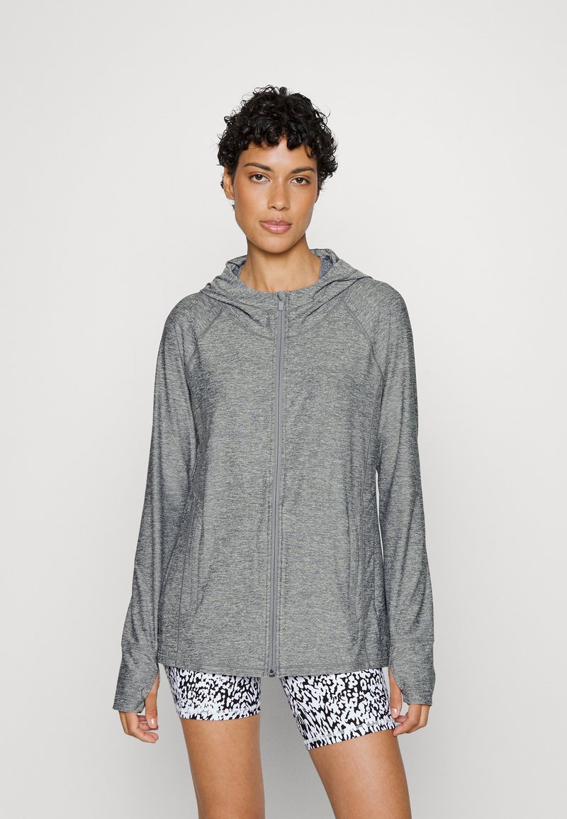 Athleta PACIFICA ILLUME JACKET - Camisola com fecho - grey heather